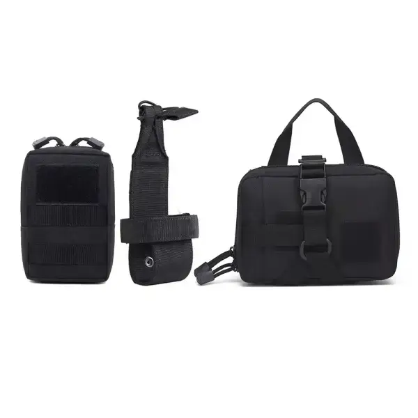 Dog Tactical Bags Molle Harness Set
